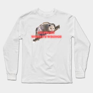 I support womens wrongs Long Sleeve T-Shirt